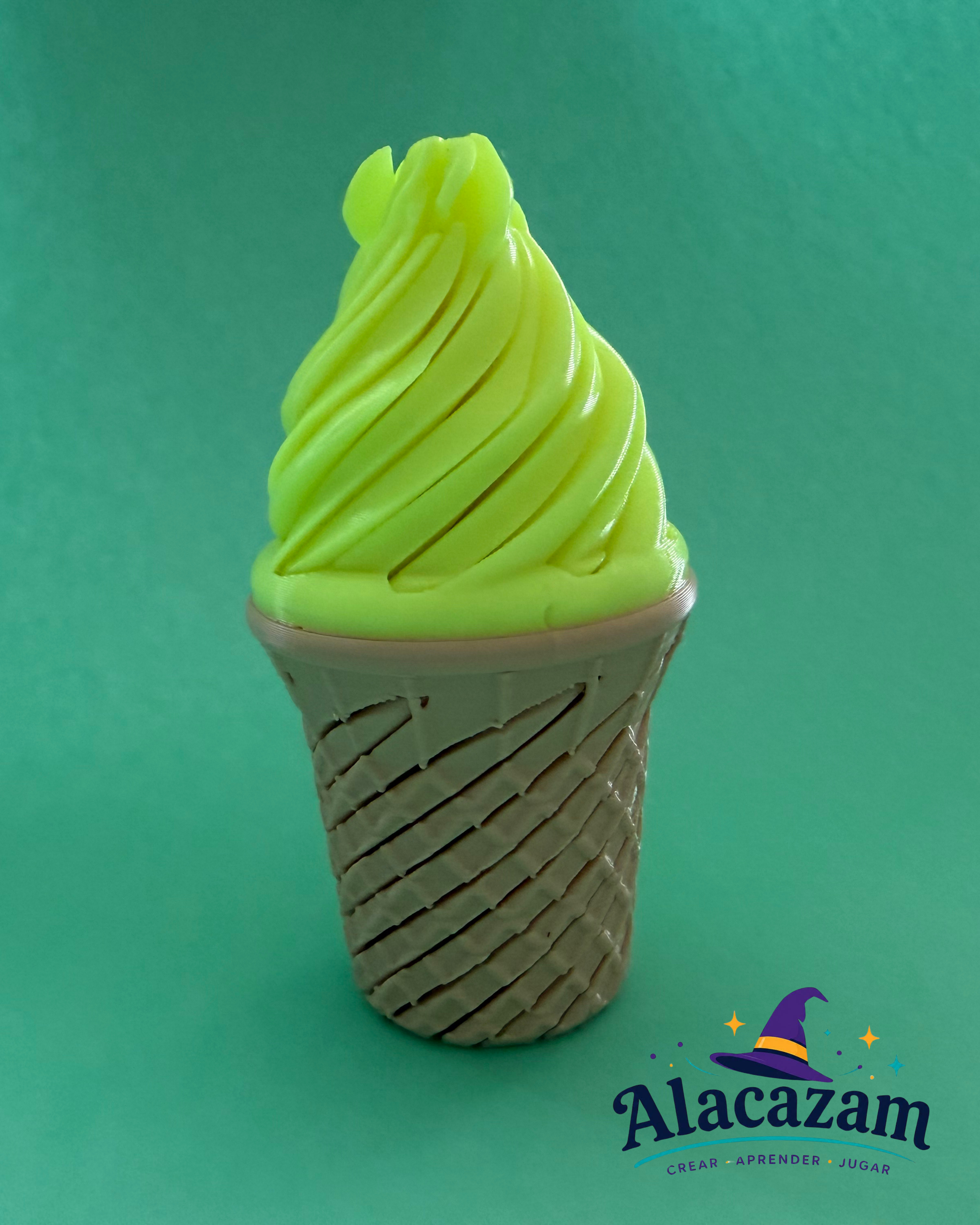 Helado sensorial de Alacazam visto desde otro ángulo