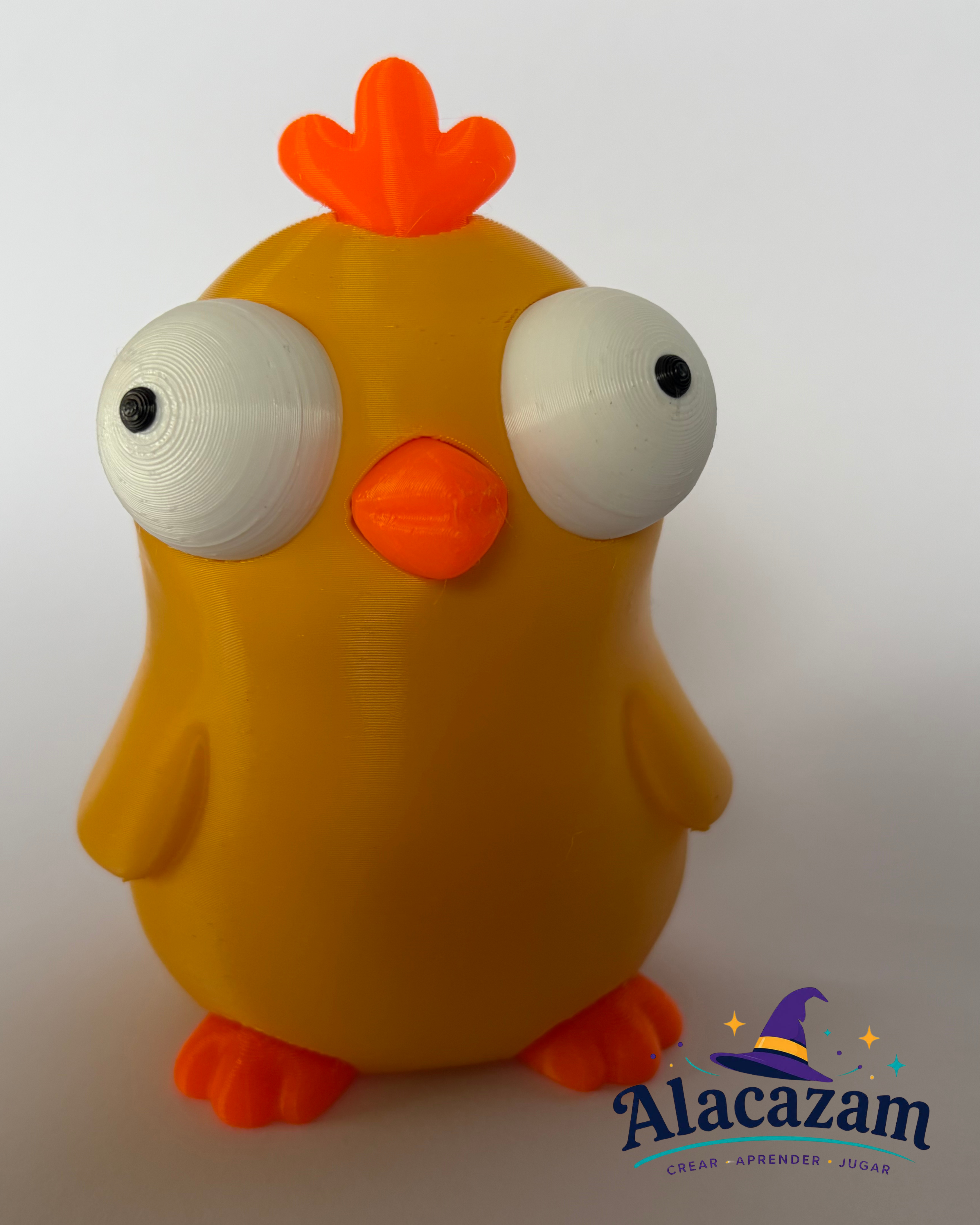 Pollo 3D visto desde otro ángulo