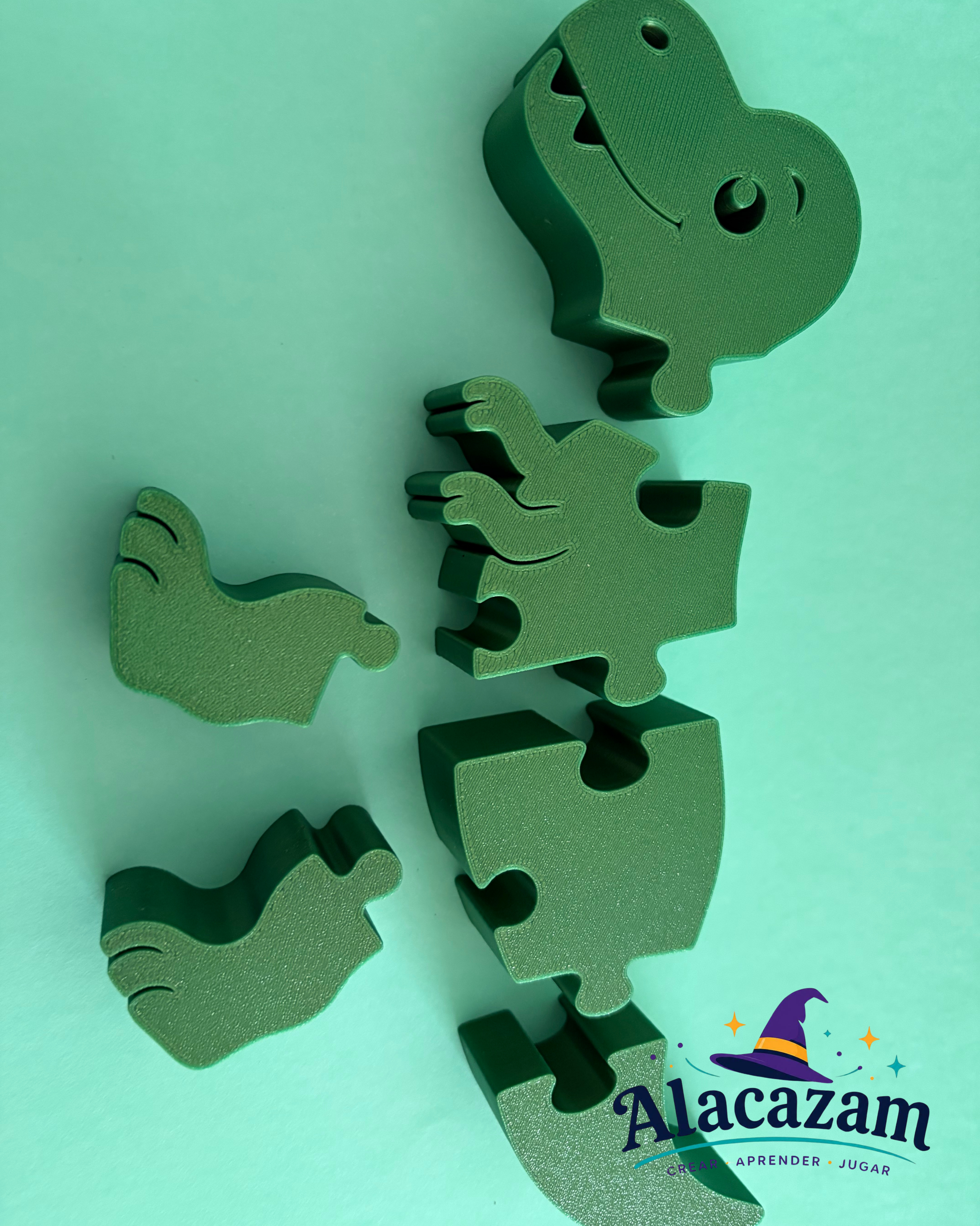 Puzzle dinosaurio de Alacazam armado