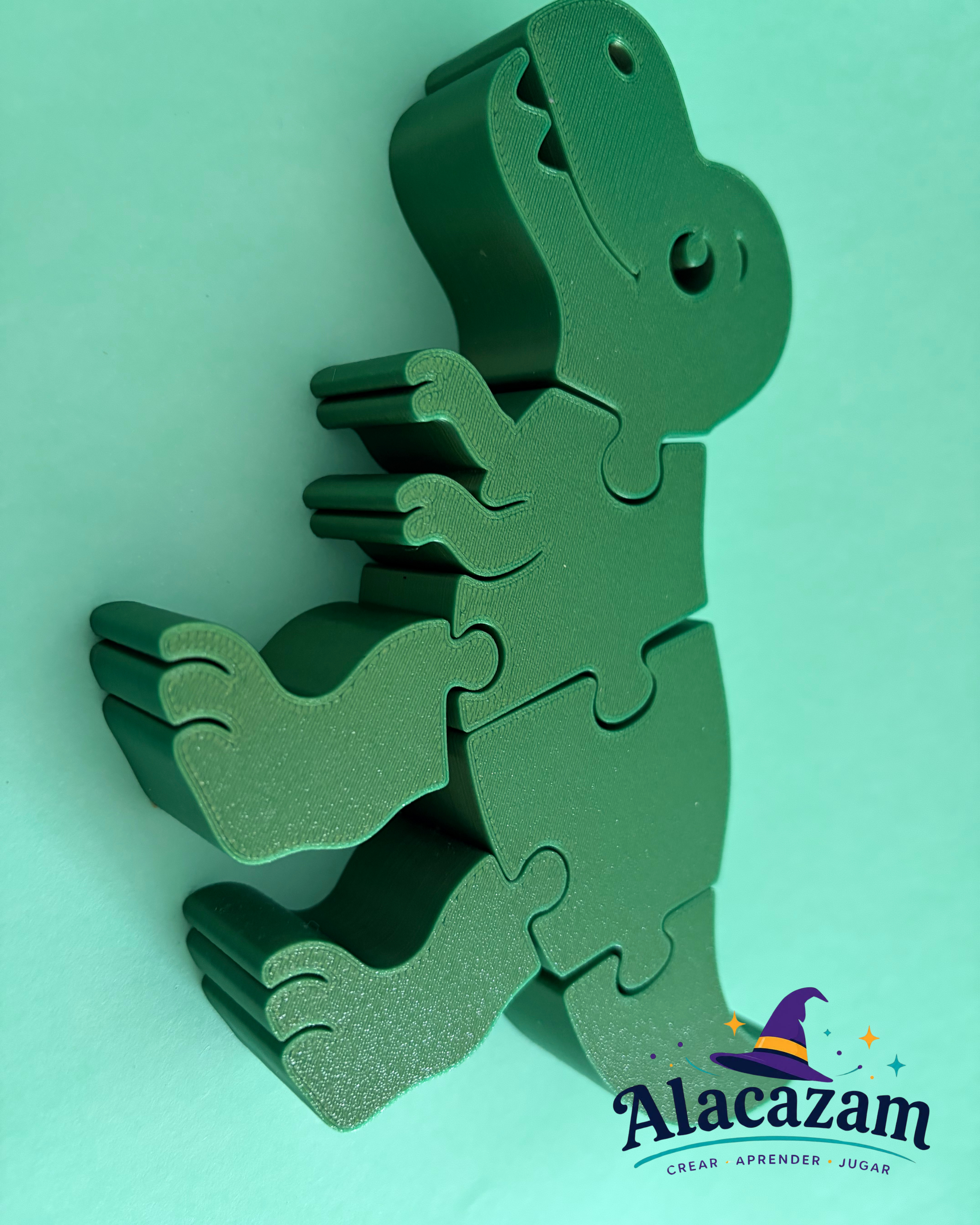 Detalle del puzzle dinosaurio de Alacazam
